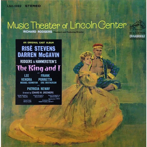 Richard Rodgers, "The King And I" 1964 Lincoln Center Cast, Risë Stevens, Darren McGavin - The King And I - An Original Cast Album