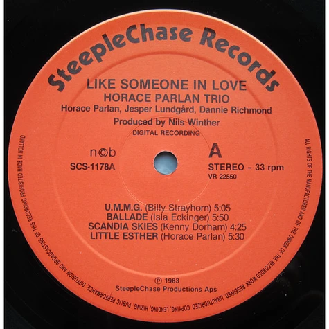 Horace Parlan Trio - Like Someone In Love