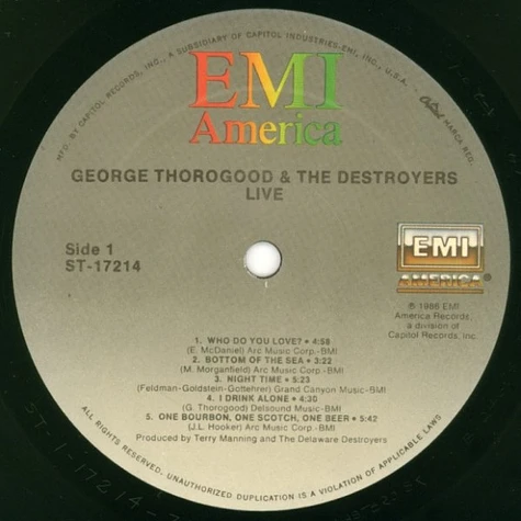 George Thorogood & The Destroyers - Live