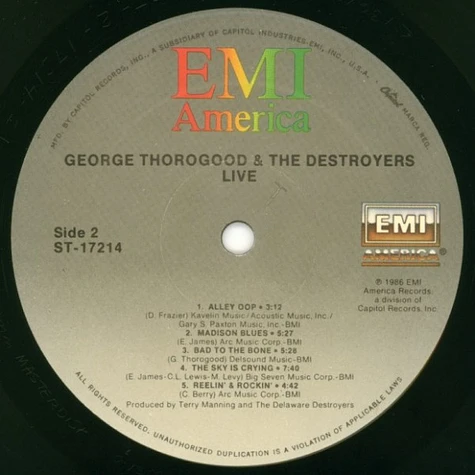 George Thorogood & The Destroyers - Live