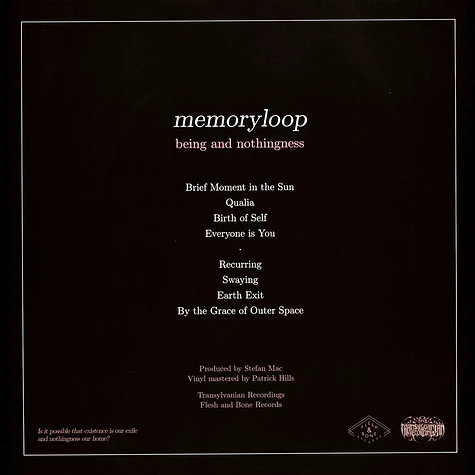 Memoryloop - Being And Nothingness