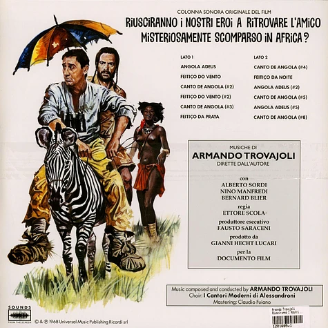 Armando Trovajoli - Riusciranno I Nostri Eroi A Ritrovare L'amico Misteriosamente Scomparso In Africa? HHV Exclusive Orange Vinyl Edition