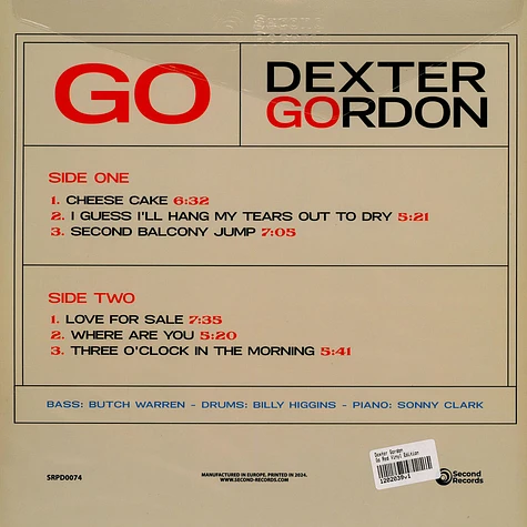 Dexter Gordon - Go Red Vinyl Edition