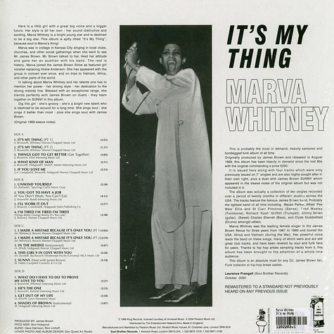 Marva Whitney - It's my thing