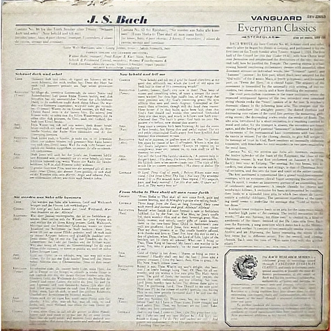 Johann Sebastian Bach - Helmut Kahlhöfer - Cantata No. 46 - Schauet Doch Und Sehet / Cantata No. 65 - Sie Werden Aus Saba Alle Kommen