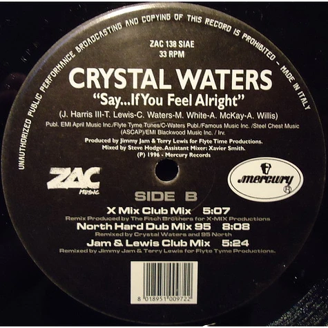 Crystal Waters - Say... If You Feel Alright