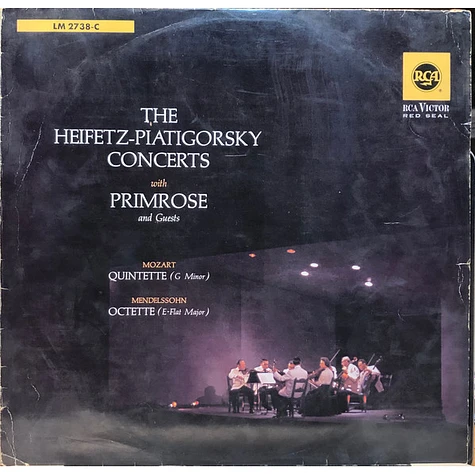 Jascha Heifetz, Gregor Piatigorsky, William Primrose, Wolfgang Amadeus Mozart, Felix Mendelssohn-Bartholdy - The Heifetz-Piatigorsky Concerts with Primrose and Guests