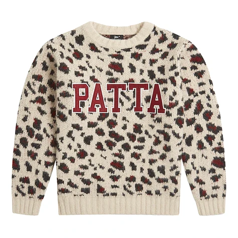 Patta - Leopard Brushed Knitted Sweater