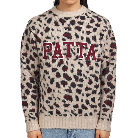 Patta - Leopard Brushed Knitted Sweater