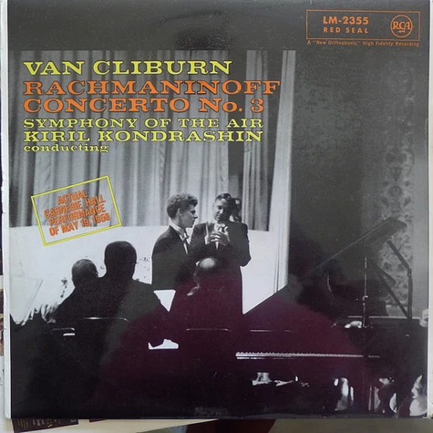 Van Cliburn - Sergei Vasilyevich Rachmaninoff - Symphony Of The Air, Kiril Kondrashin - Concerto No. 3