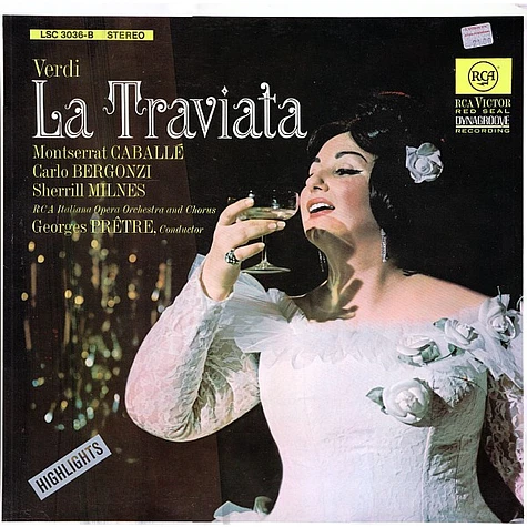 Giuseppe Verdi / Montserrat Caballé, Carlo Bergonzi, Sherrill Milnes, RCA Italiana Opera Orchestra, Georges Prêtre - La Traviata (Highlights)