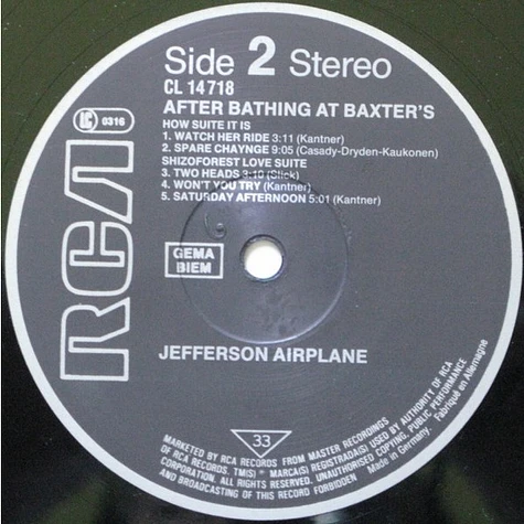 Jefferson Airplane - After Bathing At Baxter's