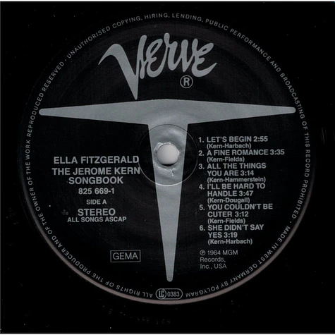 Ella Fitzgerald - The Jerome Kern Songbook