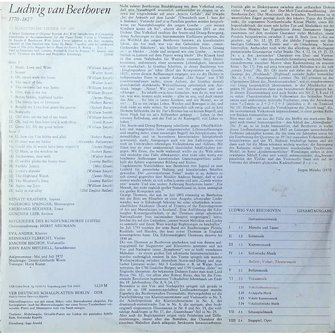 Ludwig van Beethoven - 25 Schottische Lieder Op. 108 (Mit Begleitung Von Klavier, Violine Und Violoncello)