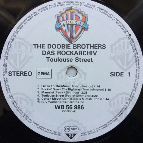 The Doobie Brothers - Toulouse Street