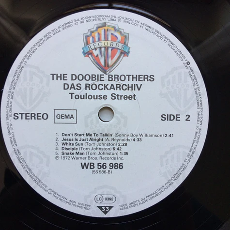 The Doobie Brothers - Toulouse Street