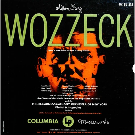 Alban Berg, Philharmonic-Symphony Orchestra Of New York, Dimitri Mitropoulos - Wozzeck