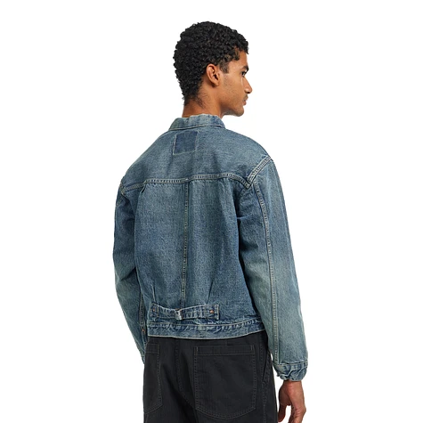 orSlow - Type1 40's Pleated Front Blouse Used Wash (Denim Used) | HHV
