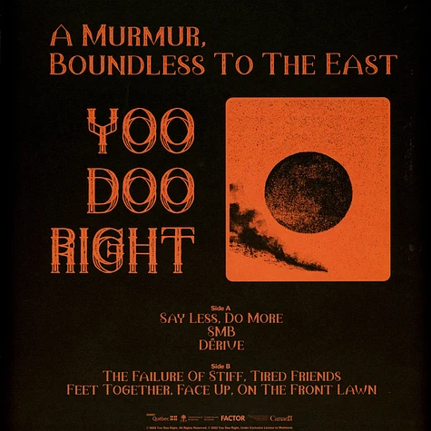 Yoo Doo Right - Murmur Boundless To The East