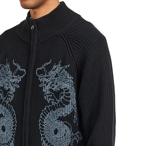 Butter Goods - Dragon Zip-Thru Knit Sweater