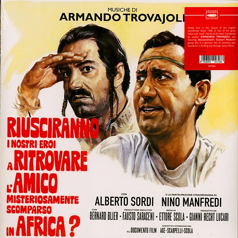 Armando Trovajoli - OST Riusciranno I Nostri Ero A Ritrovare L'Amico Misteriosamente Scomparso In Africa ? Black Vinyl Edition