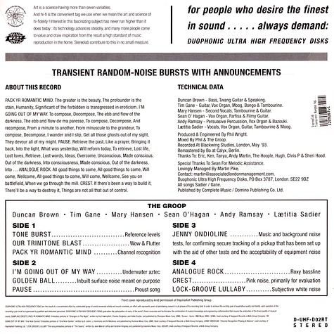 Stereolab - Transient Random Noise-Bursts... Remastered Edition