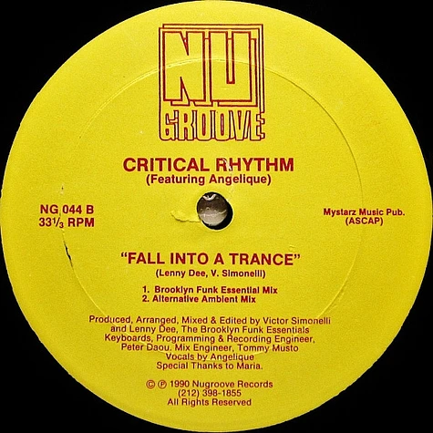 Critical Rhythm Featuring Jango Thriller & Vandal - It Could Not Happen