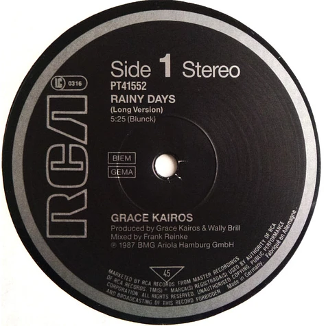 Grace Kairos - Rainy Days