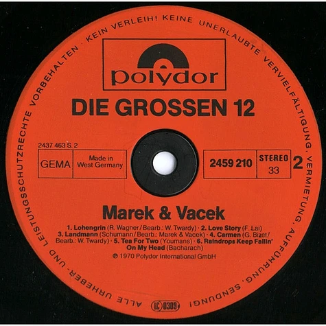 Marek & Vacek - Die Grossen 12