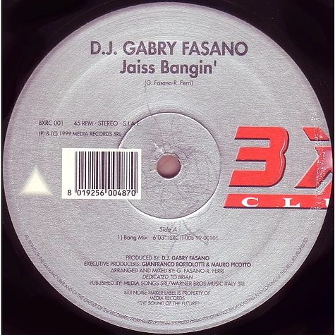 Gabry Fasano - Jaiss Bangin'