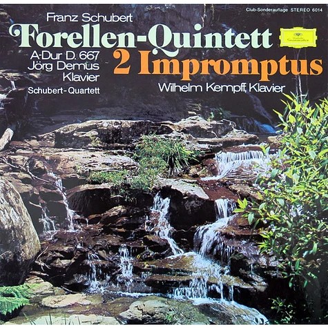 Franz Schubert, Jörg Demus, Schubert-Quartett, Wilhelm Kempff - Forellen-Quintett / 2 Impromptus