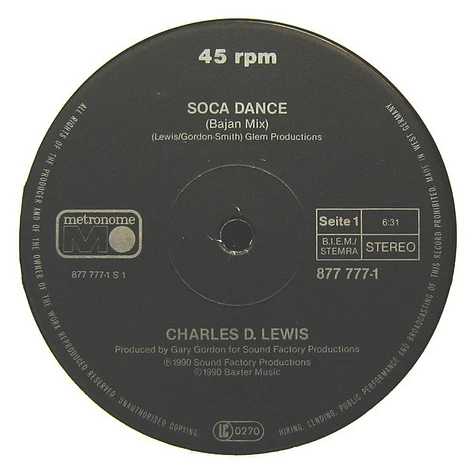 Charles D. Lewis - Soca Dance