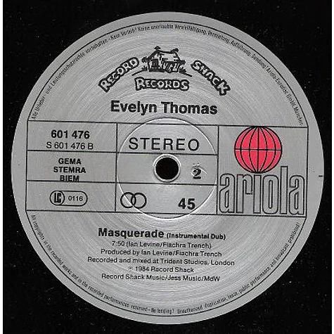 Evelyn Thomas - Masquerade