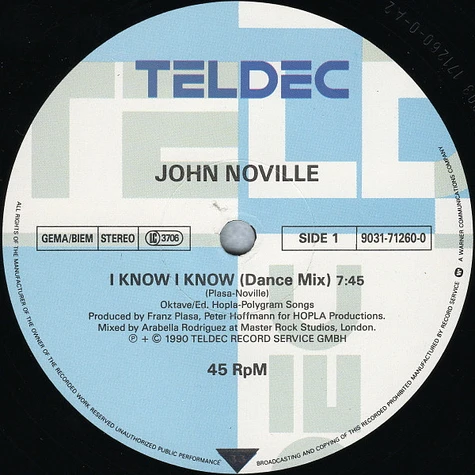 John Noville - I Know I Know