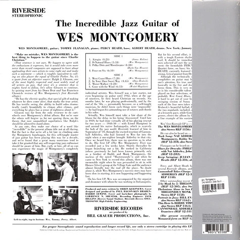 Wes Montgomery - Incredible Jazz Guitar Of Wes Montgomery