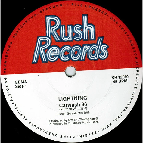 Lightning - Car Wash '86