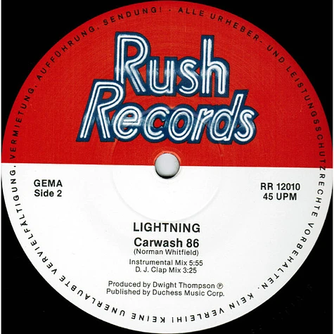 Lightning - Car Wash '86