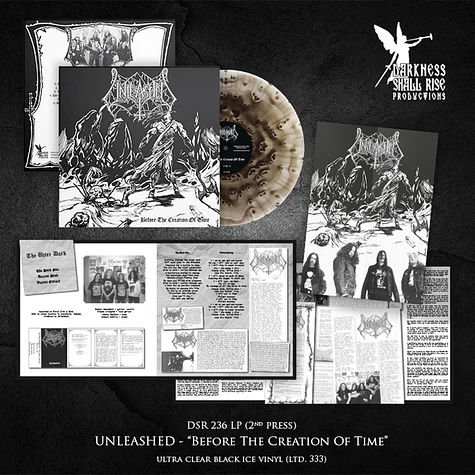 Unleashed - Before The Creation Of Time Ultra Clear Black Ice Vinyl Edition