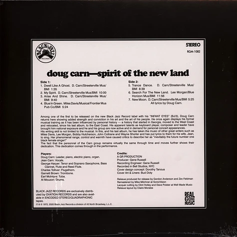 Doug Carn & Jean Carn - Spirit Of The New Land