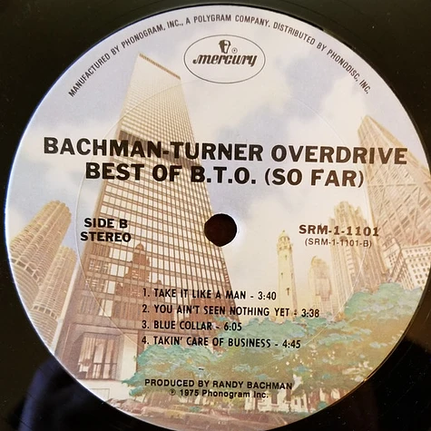 Bachman-Turner Overdrive - Best Of B.T.O. (So Far)