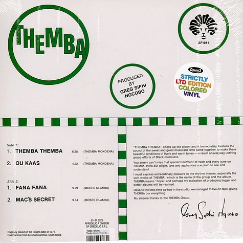 Themba - Themba Green Vinyl Edition