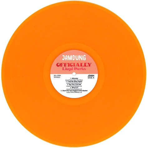 Lloyd Parks - Officially HHV Exclusive Orange Vinyl Edition