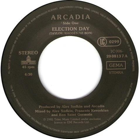 Arcadia - Election Day