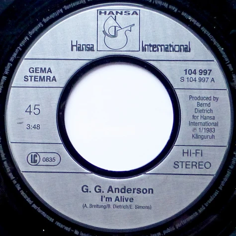 G.G. Anderson - I'm Alive