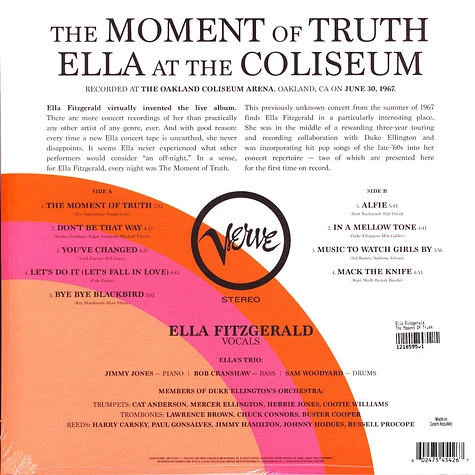 Ella Fitzgerald - The Moment Of Truth: Ella At The Coliseum 1967