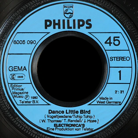 De Electronica's - Dance Little Bird