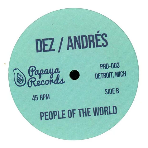 Andres (DJ Dez) - Tonights Function / People Of The World