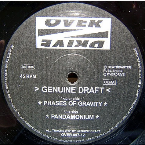 Genuine Draft - Phases of Gravity / Pandämonium