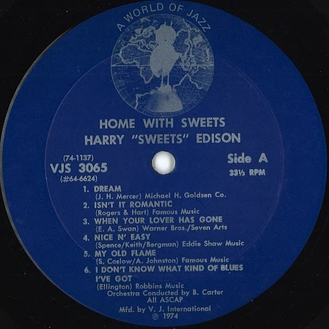 Harry Edison - Home With Sweets