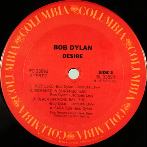 Bob Dylan - Desire